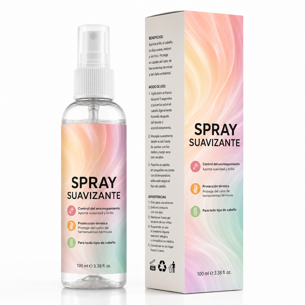 Spray anti frizz protector