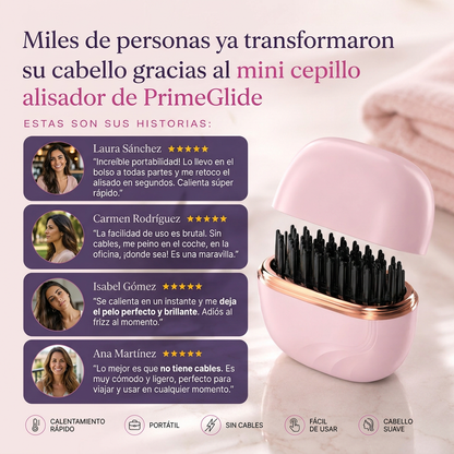 PrimeGlide™ Mini Cepillo Alisador